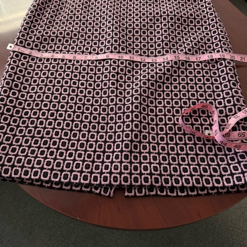 Talbot's Wool Blend Pencil Skirt Geometric Pattern Knee Length Women’s Size 10 - Picture 7 of 10